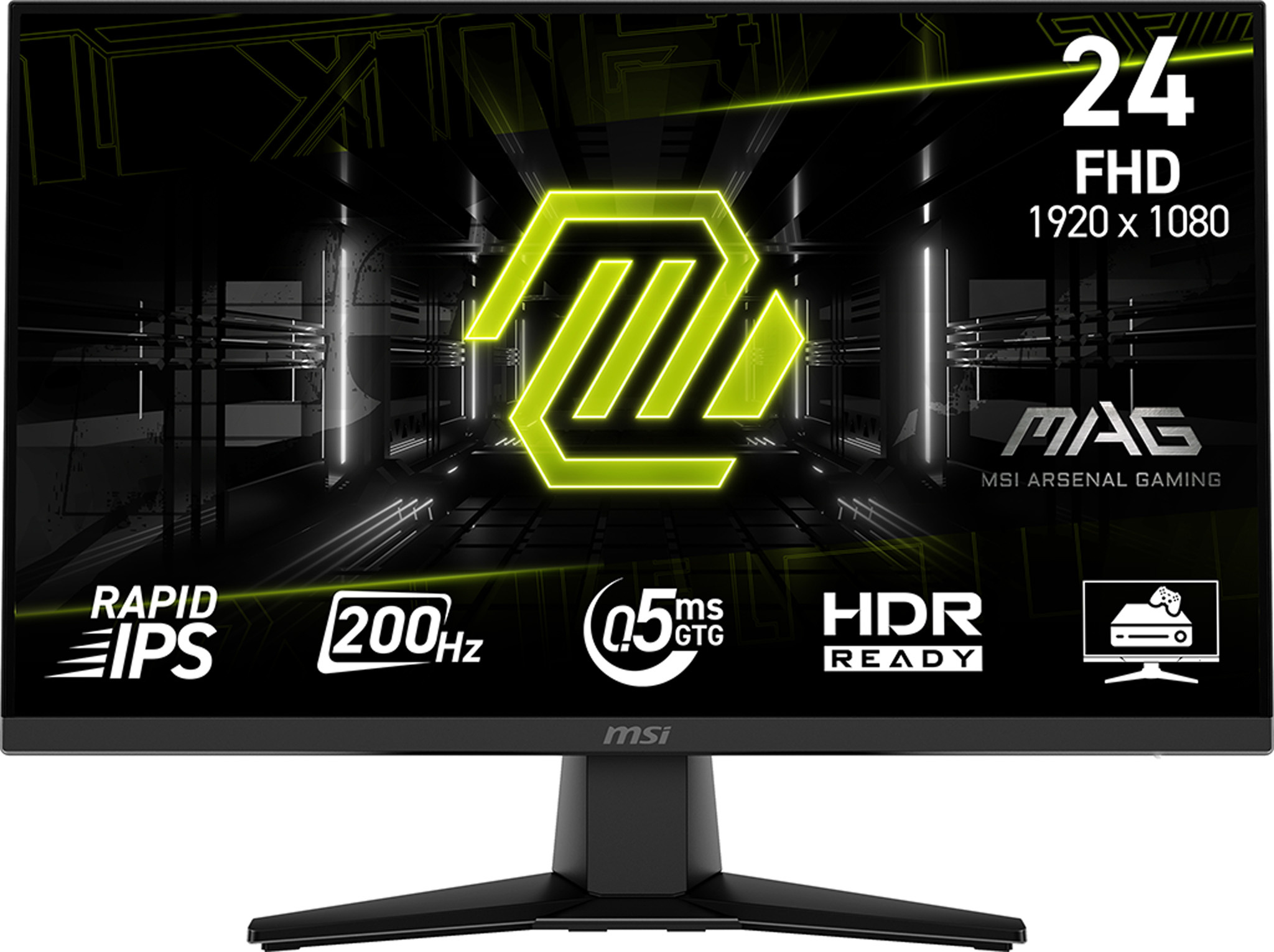 MSI MSI MAG 242F computer monitor 60,5 cm (23.8") 1920 x 1080 Pixels Full HD LCD Zwart