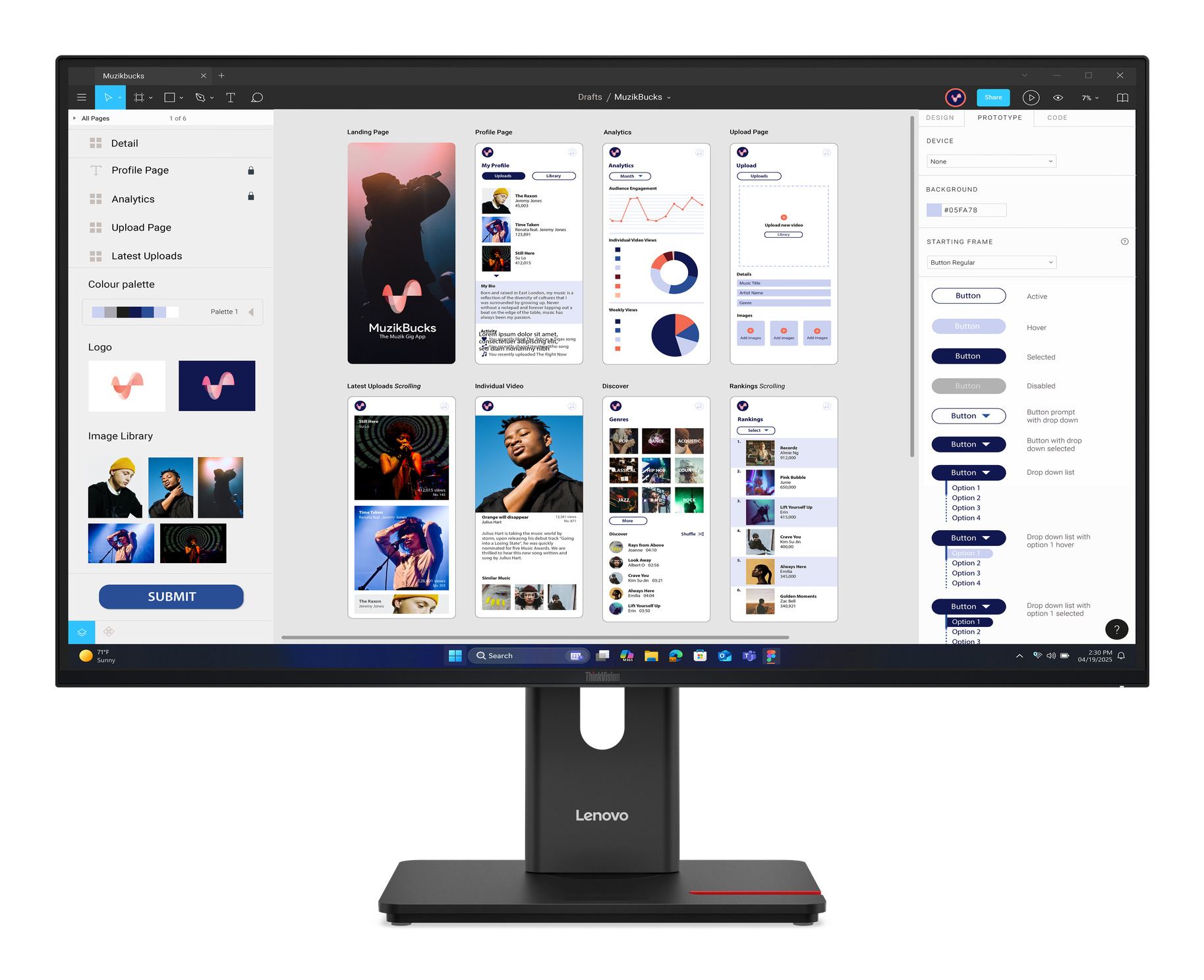Lenovo Lenovo ThinkVision T32UD-40 Monitor