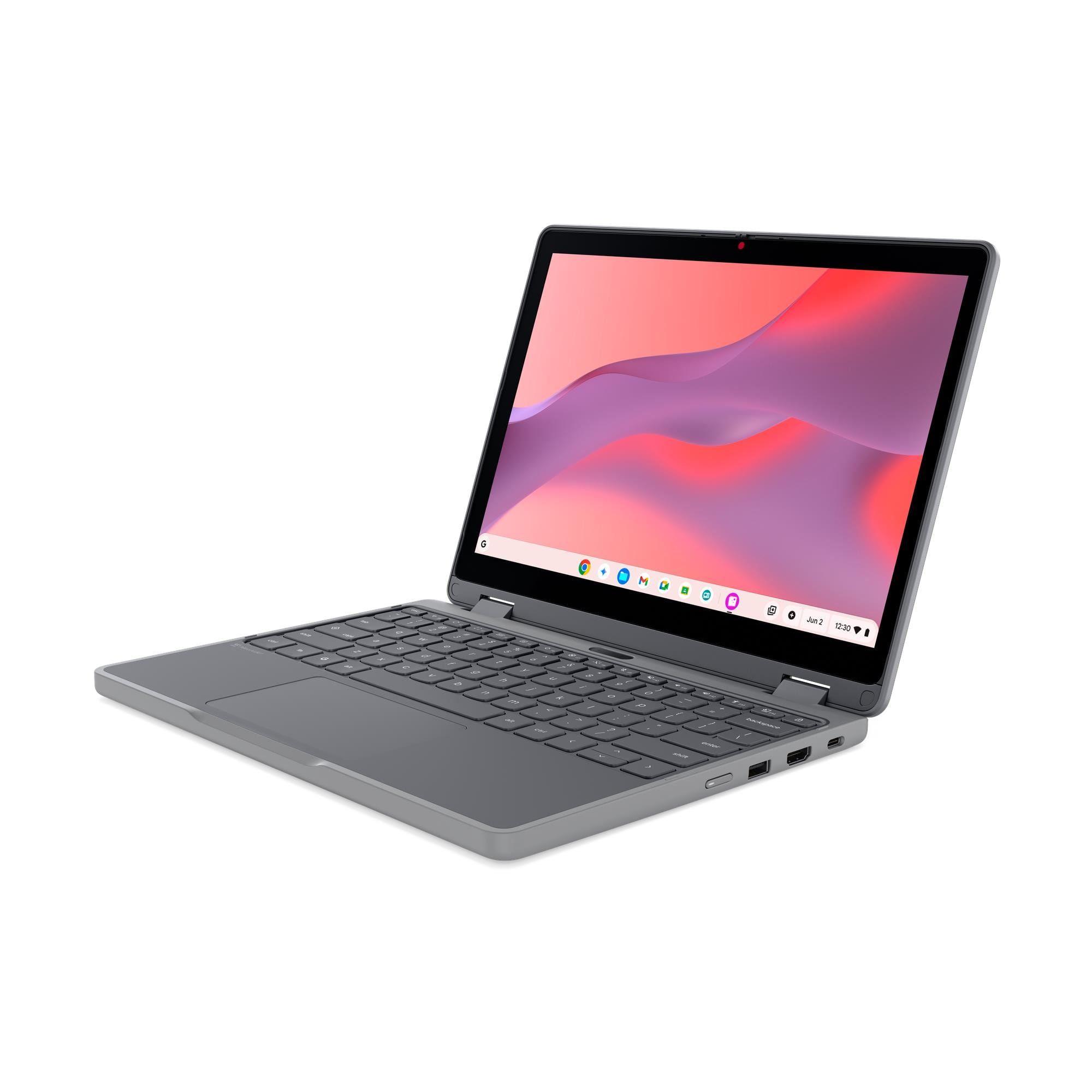 Lenovo Lenovo Chrome 500e 2in1 G5 M89 MediaTek Kompanio 540 Chromebook 31 cm (12.2") Touchscreen WUXGA 8 GB LPDDR5x-SDRAM 64 GB UFS Wi-Fi 6E (802.11ax) ChromeOS Engels Grijs