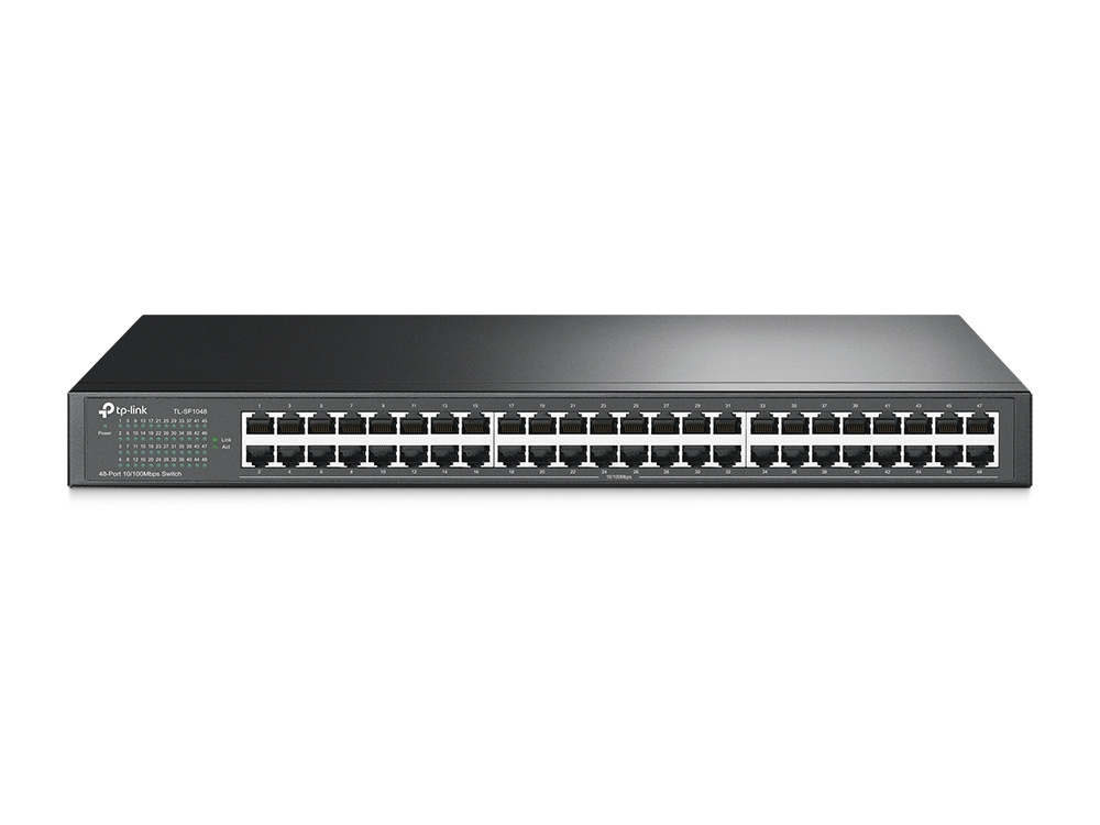TP-Link TP-Link TL-SF1048 Unmanaged Fast Ethernet (10/100) 1U Zwart