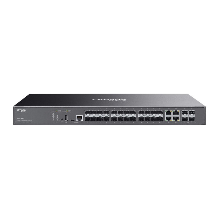 TP-Link TP-Link SG5428XF netwerk-switch Managed L3 Zwart