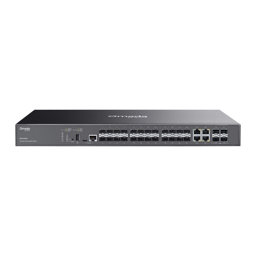 TP-Link TP-Link SG5428XF netwerk-switch Managed L3 Zwart