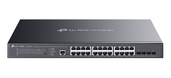 TP-Link TP-Link Omada SG3428XMPP netwerk-switch Managed L2+ Gigabit Ethernet (10/100/1000) Power over Ethernet (PoE) 1U Zwart
