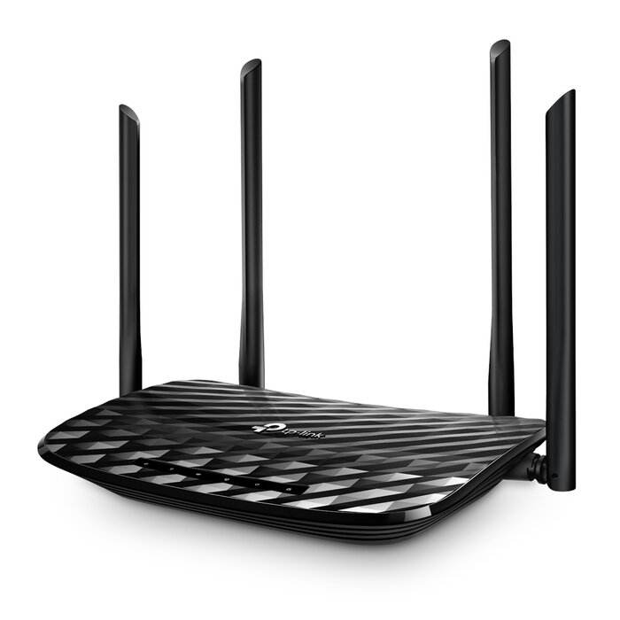 TP-Link TP-Link AC1200 draadloze router Gigabit Ethernet Dual-band (2.4 GHz / 5 GHz) Zwart