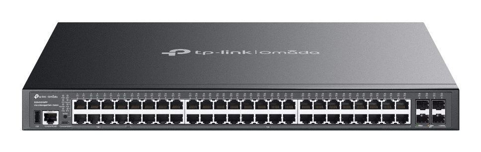 TP-Link TP-Link Omada SG5452XMPP netwerk-switch Managed L3 Gigabit Ethernet (10/100/1000) Power over Ethernet (PoE) Zwart