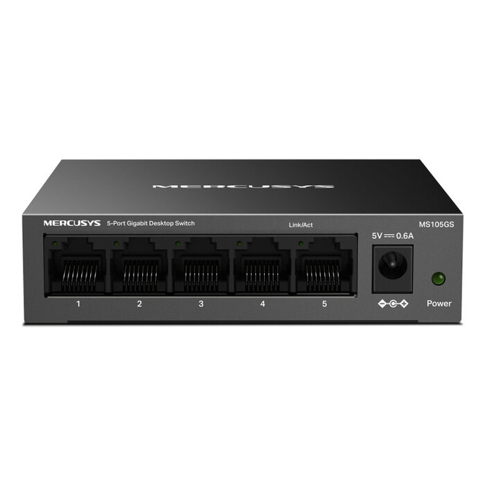 TP-Link Mercusys MS105GS netwerk-switch Unmanaged Gigabit Ethernet (10/100/1000) Zwart