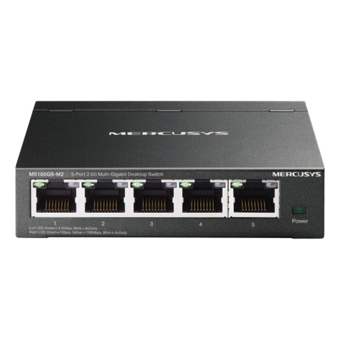 TP-Link Mercusys MS105GS-M2 netwerk-switch Unmanaged Gigabit Ethernet (10/100/1000) Zwart