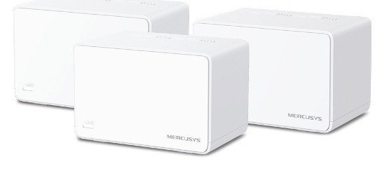 TP-Link Mercusys Halo H80X (3-pack) Dual-band (2.4 GHz / 5 GHz) Wi-Fi 6 (802.11ax) Wit Intern