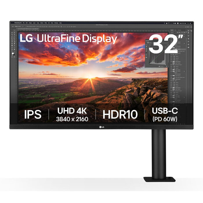 LG LG 32UN880K-B computer monitor 80 cm (31.5") 3840 x 2160 Pixels 4K Ultra HD LCD Zwart