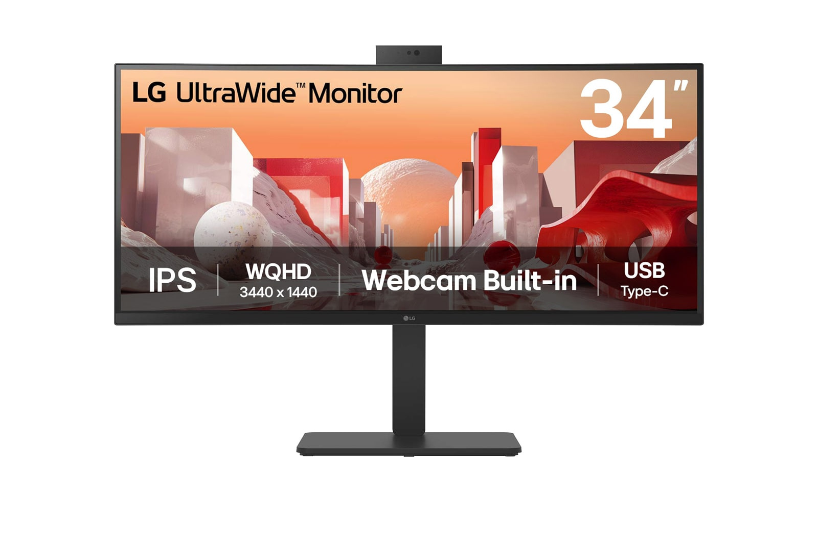 LG LG 34BA85QE-B computer monitor 86,4 cm (34") 3440 x 1440 Pixels Wide Quad HD LCD Zwart