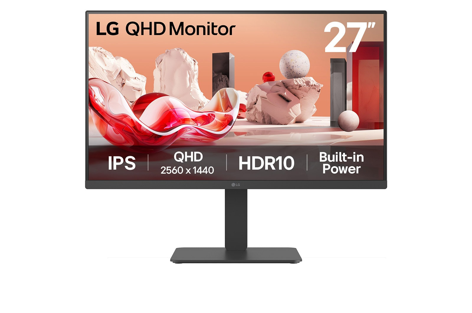 LG LG 27BA45QB-B computer monitor 68,6 cm (27") 2560 x 1440 Pixels Quad HD LCD Zwart