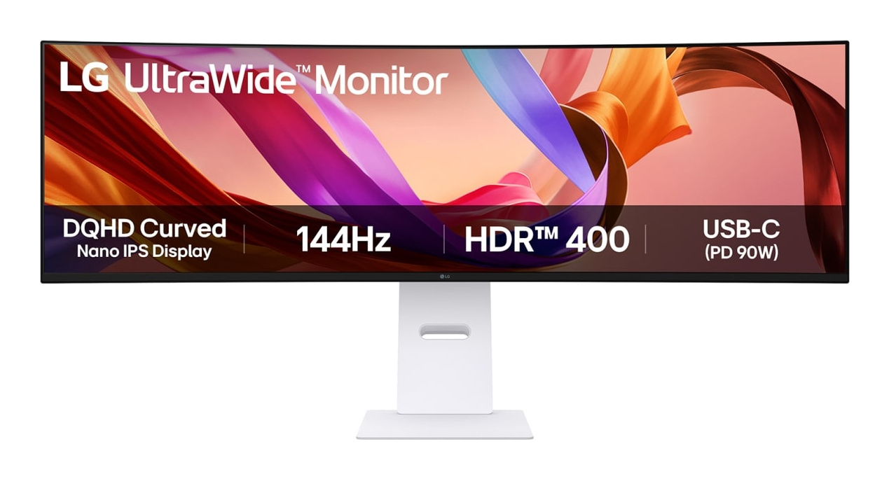 LG LG 49U950A-W computer monitor 124,5 cm (49") 5120 x 1440 Pixels Dual QHD LED Zwart, Wit