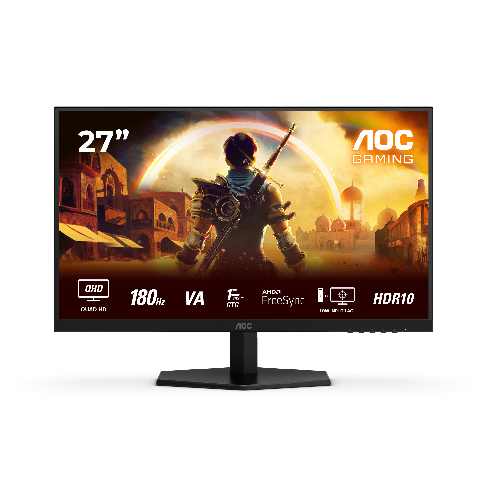 AOC AOC G4 Q27G42XNE computer monitor 68,6 cm (27") 2560 x 1440 Pixels Quad HD LED Zwart, Rood