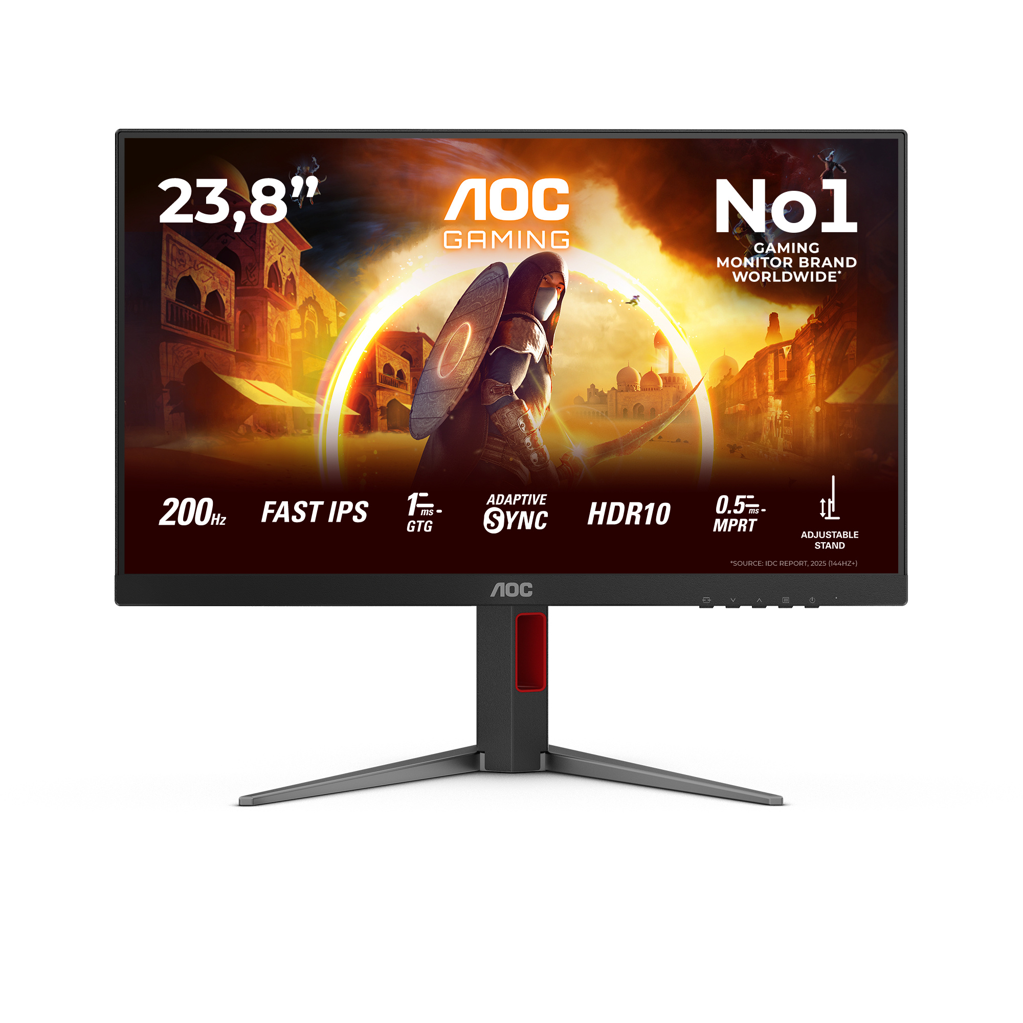AOC AOC G4 24G4HA computer monitor 60,5 cm (23.8") 1920 x 1080 Pixels Full HD LED Zwart, Rood