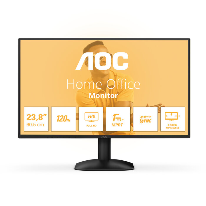 AOC AOC 24B31H computer monitor 60,5 cm (23.8") 1920 x 1080 Pixels Full HD Zwart