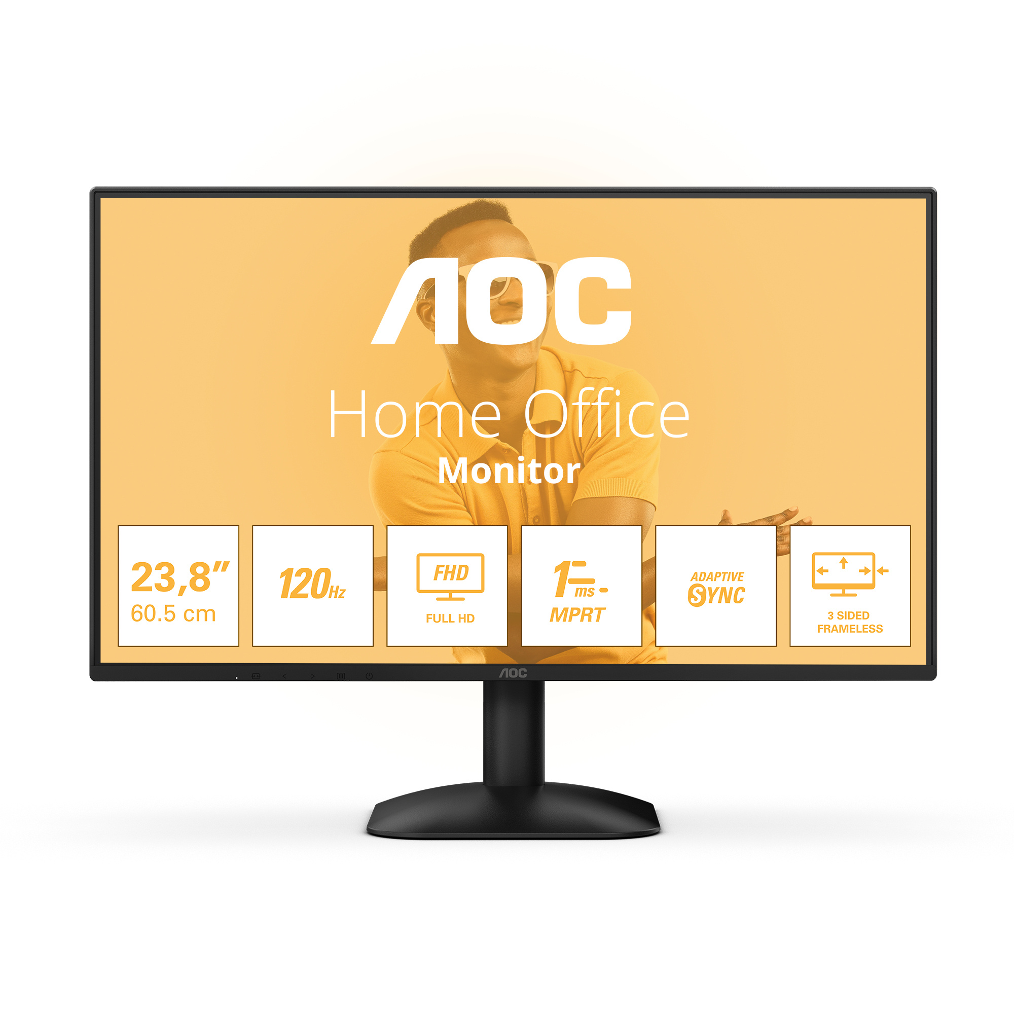 AOC AOC 24B31H computer monitor 60,5 cm (23.8") 1920 x 1080 Pixels Full HD Zwart