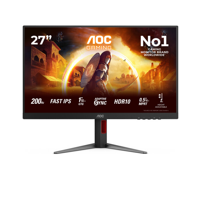 AOC AOC G4 27G4HA computer monitor 68,6 cm (27") 1920 x 1080 Pixels Full HD LED Zwart, Rood
