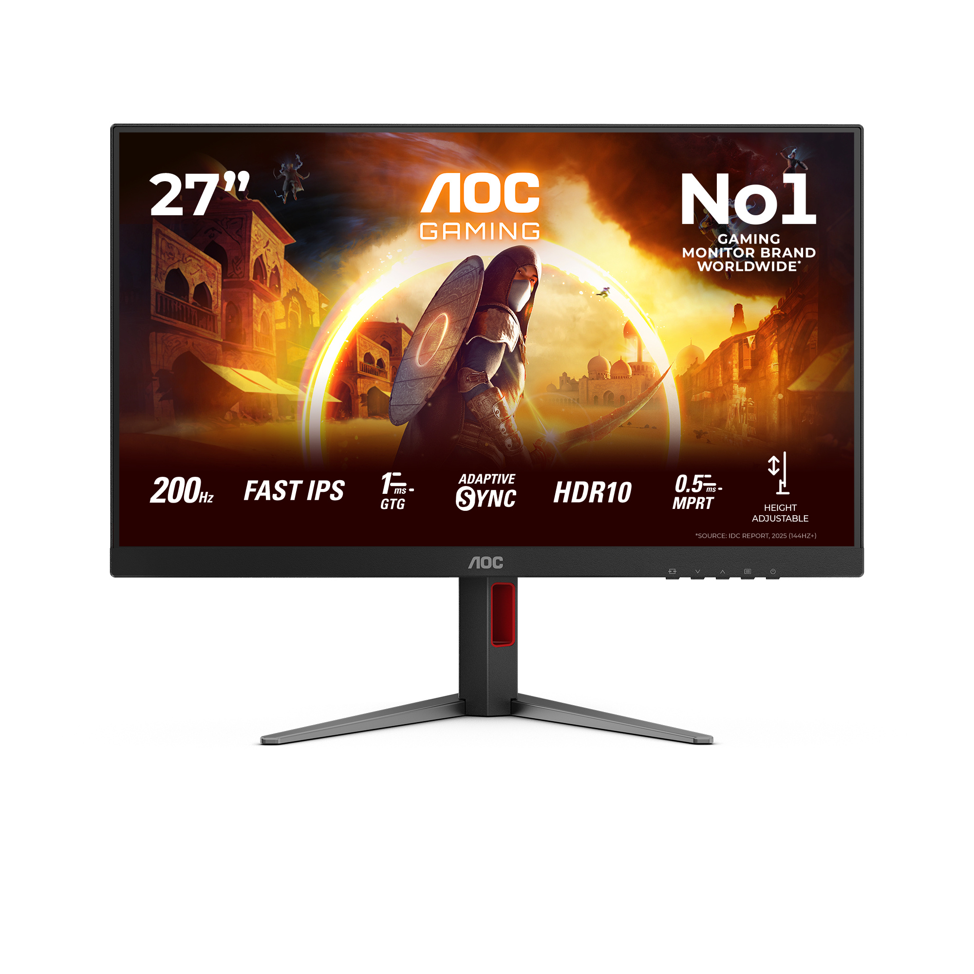 AOC AOC G4 27G4HA computer monitor 68,6 cm (27") 1920 x 1080 Pixels Full HD LED Zwart, Rood