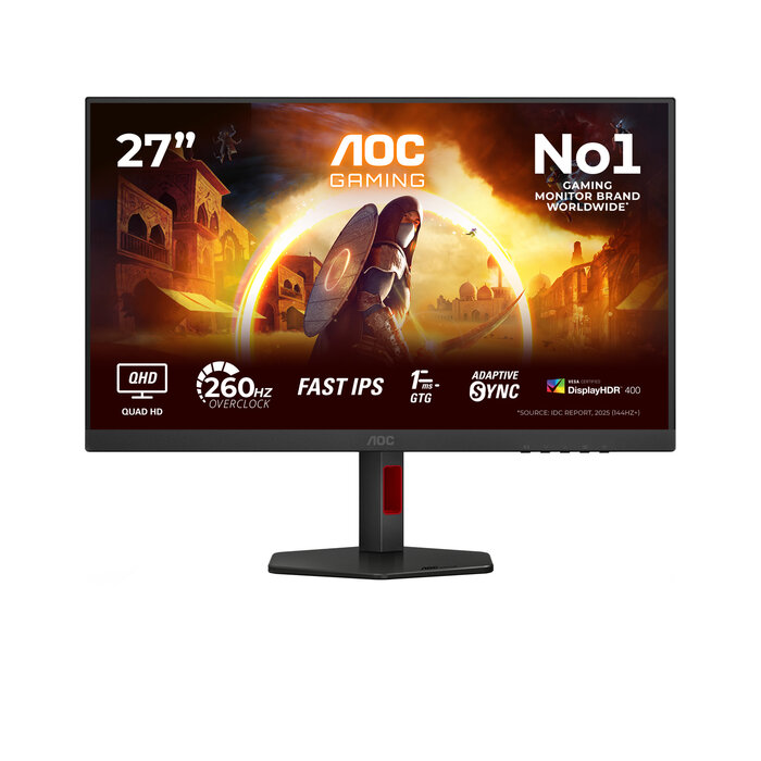 AOC AOC G4 Q27G4ZR computer monitor 68,6 cm (27") 2560 x 1440 Pixels Quad HD LED Zwart, Rood