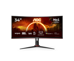 AOC AOC G2 CU34G2XP computer monitor 86,4 cm (34") 3440 x 1440 Pixels UltraWide Quad HD LED Zwart, Rood