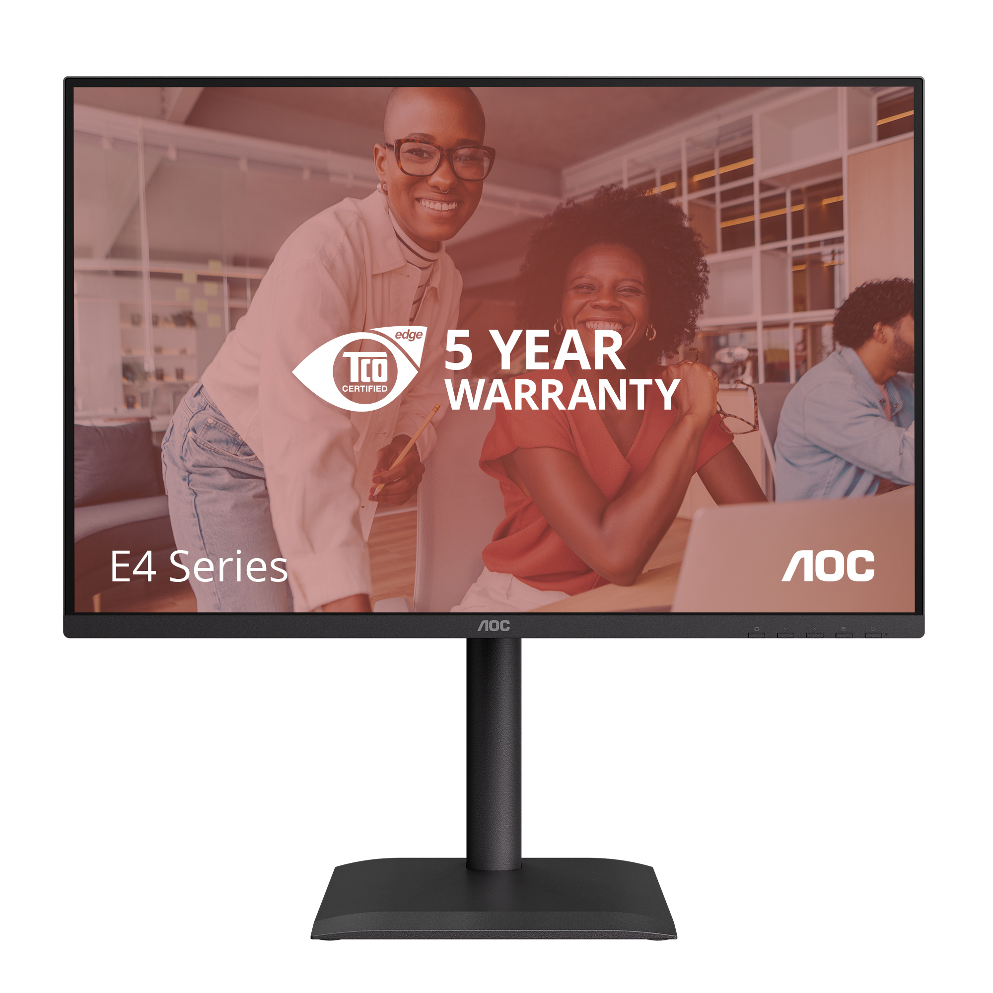AOC AOC E4 X24E4U computer monitor 61 cm (24") 1920 x 1200 Pixels Full HD LED Zwart
