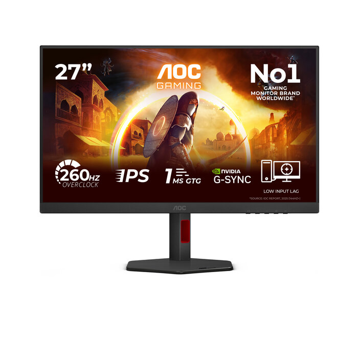 AOC AOC G4 27G4ZR computer monitor 68,6 cm (27") 1920 x 1080 Pixels Full HD LED Zwart, Rood