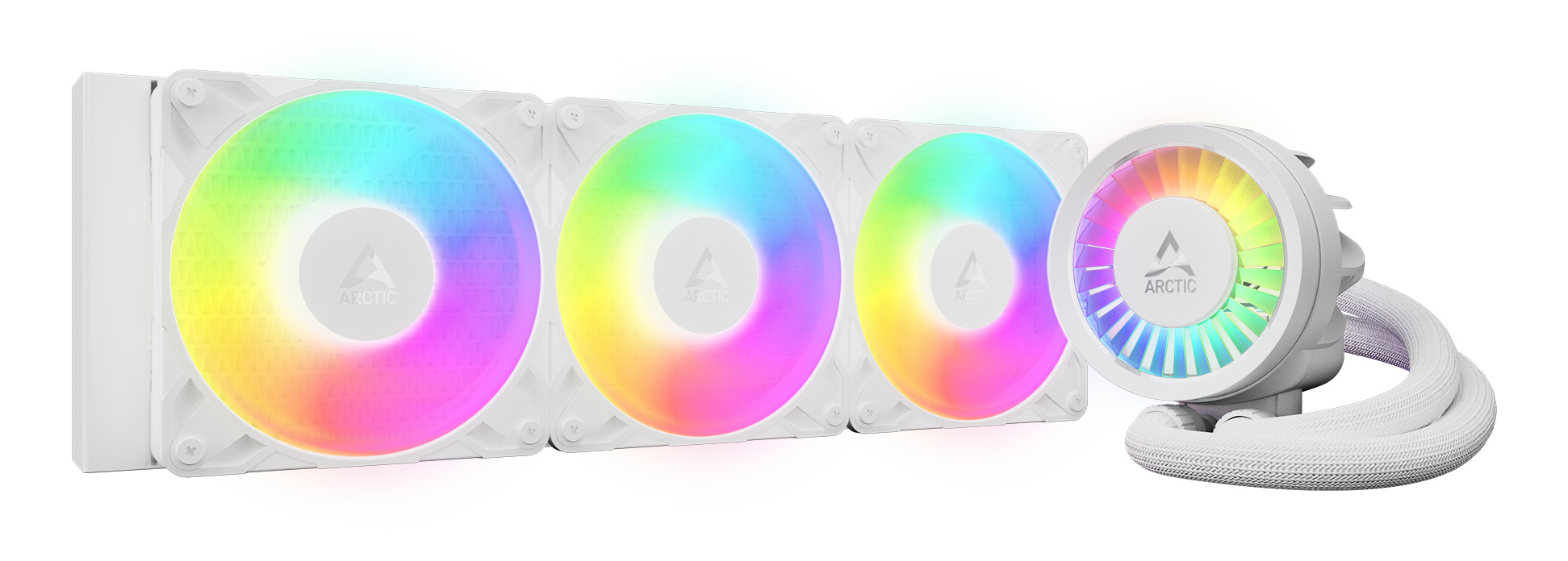 Arctic ARCTIC Liquid Freezer III Pro 360 A-RGB (White) Processor Kit voor vloeistofkoeling 12 cm Wit 1 stuk(s)