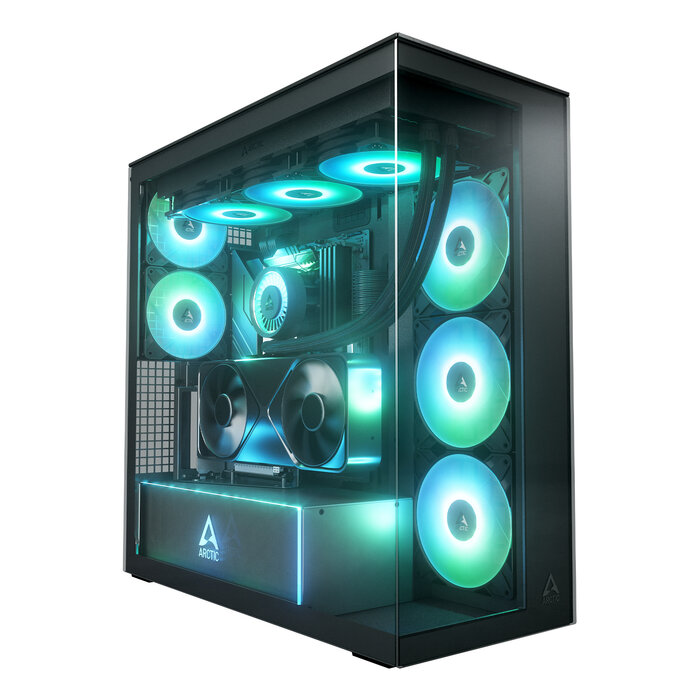 Arctic ARCTIC Xtender VG Black (Mirror Glass) Midi Tower Zwart
