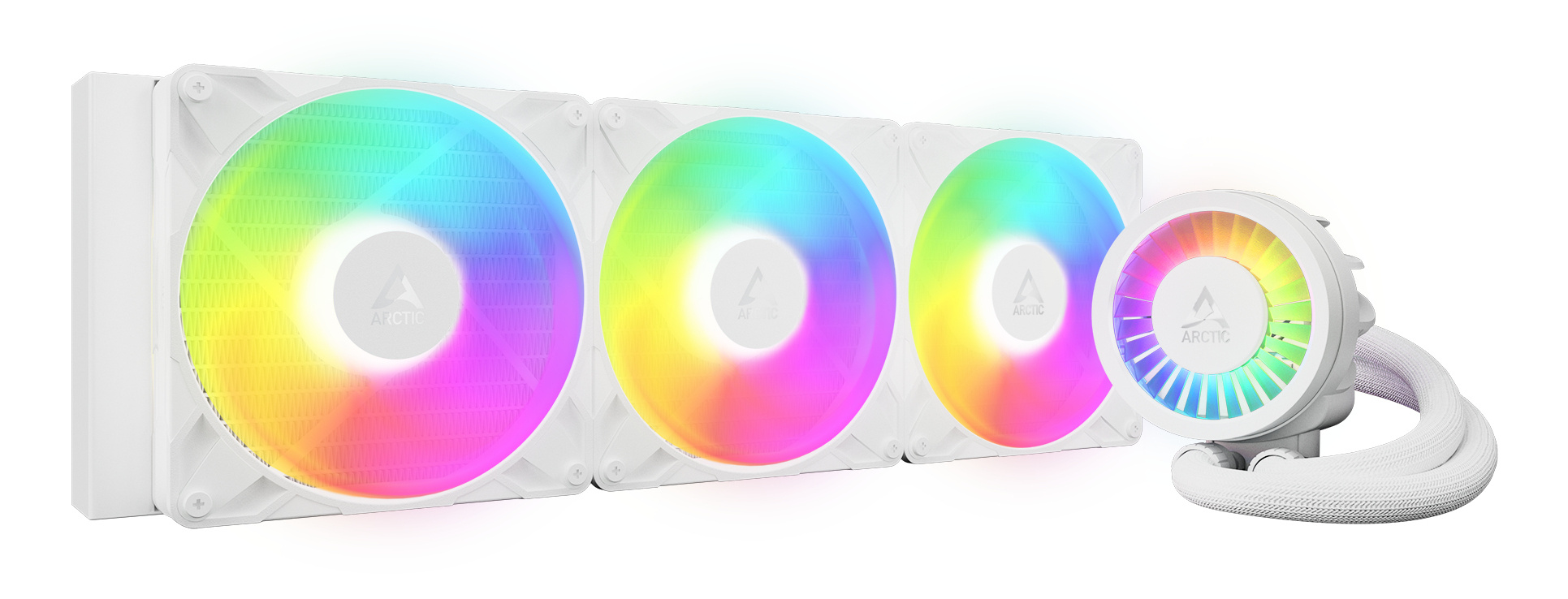 Arctic ARCTIC Liquid Freezer III Pro 420 A-RGB (White) Processor Alles-in-één vloeistofkoeler 14 cm Wit