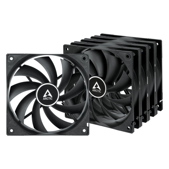 Arctic ARCTIC F12 Computer behuizing Ventilator 12 cm Zwart 5 stuk(s)