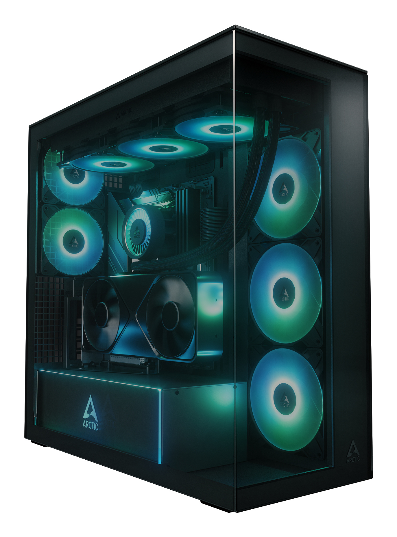 Arctic ARCTIC Xtender VG Black (Tinted Glass) Midi Tower Zwart