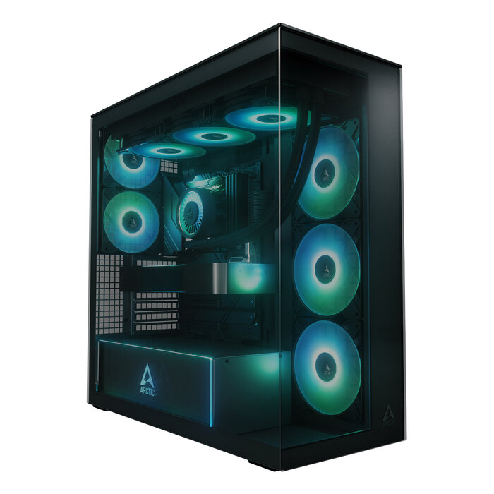 Arctic ARCTIC Xtender Black (Tinted Glass) Midi Tower Zwart