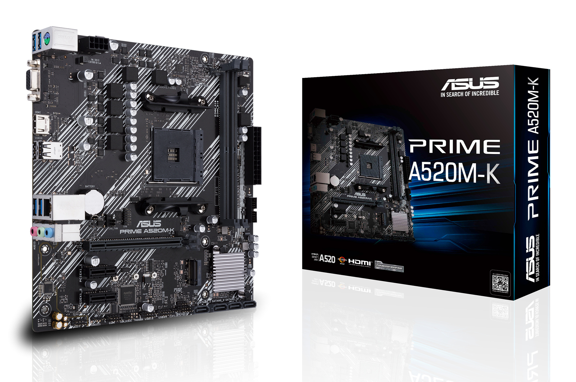 Asus ASUS PRIME A520M-K AMD A520 Socket AM4 micro ATX
