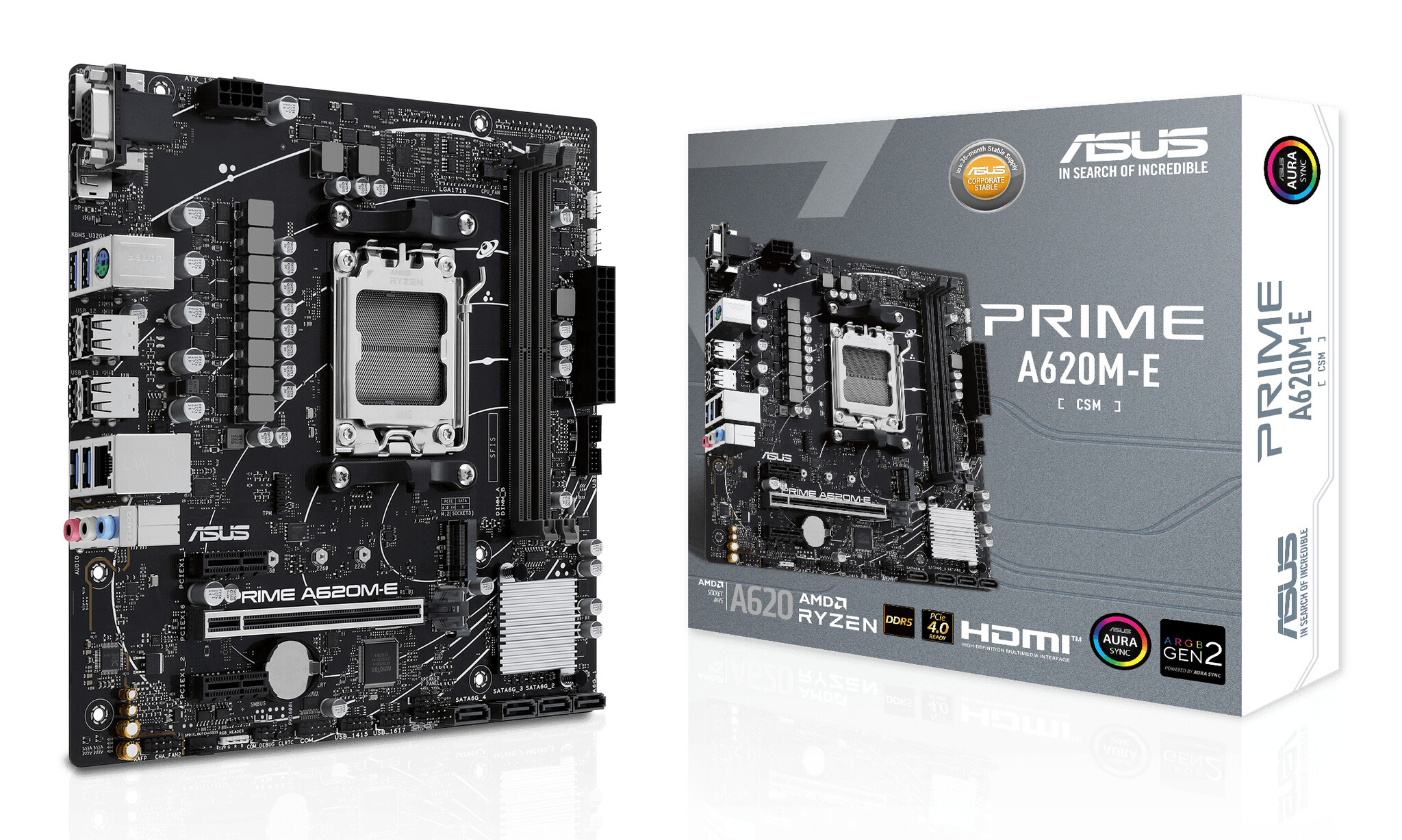 Asus ASUS PRIME A620M-E-CSM AMD A620 Socket AM5 micro ATX