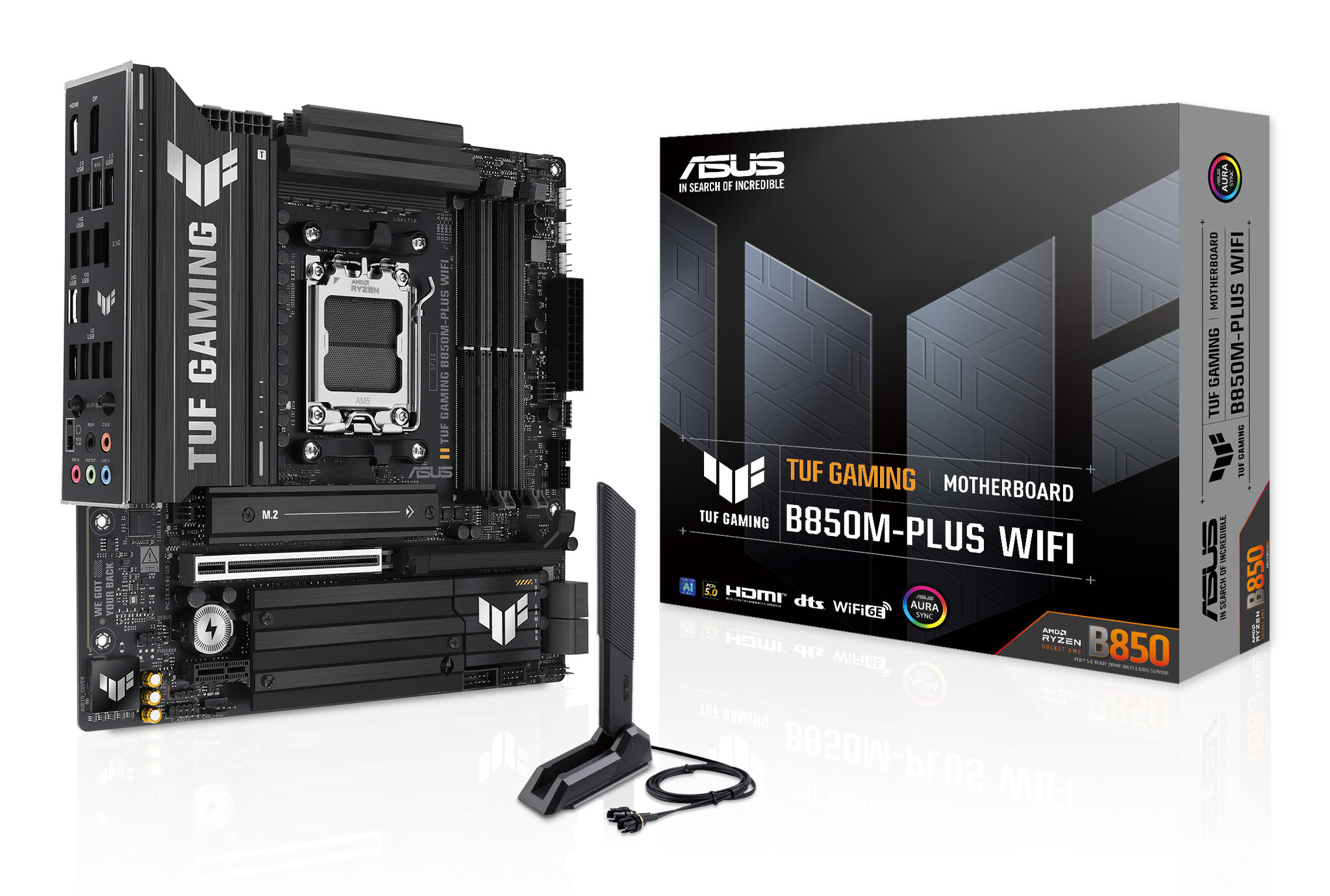 Asus ASUS TUF GAMING B850M-PLUS WIFI AMD B850 Socket AM5 micro ATX