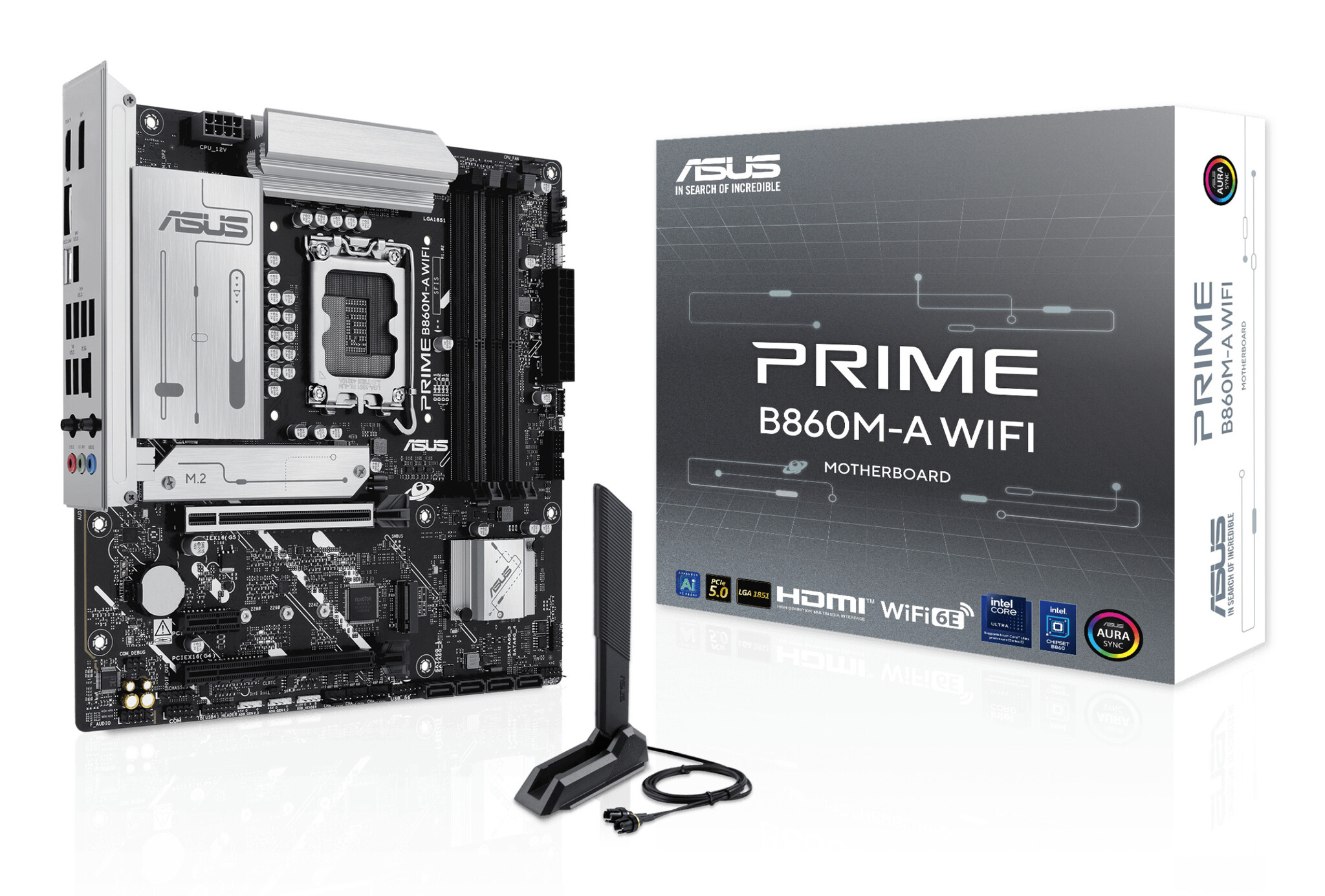 Asus ASUS PRIME B860M-A WIFI Intel B860 LGA 1851 (Socket V1) micro ATX