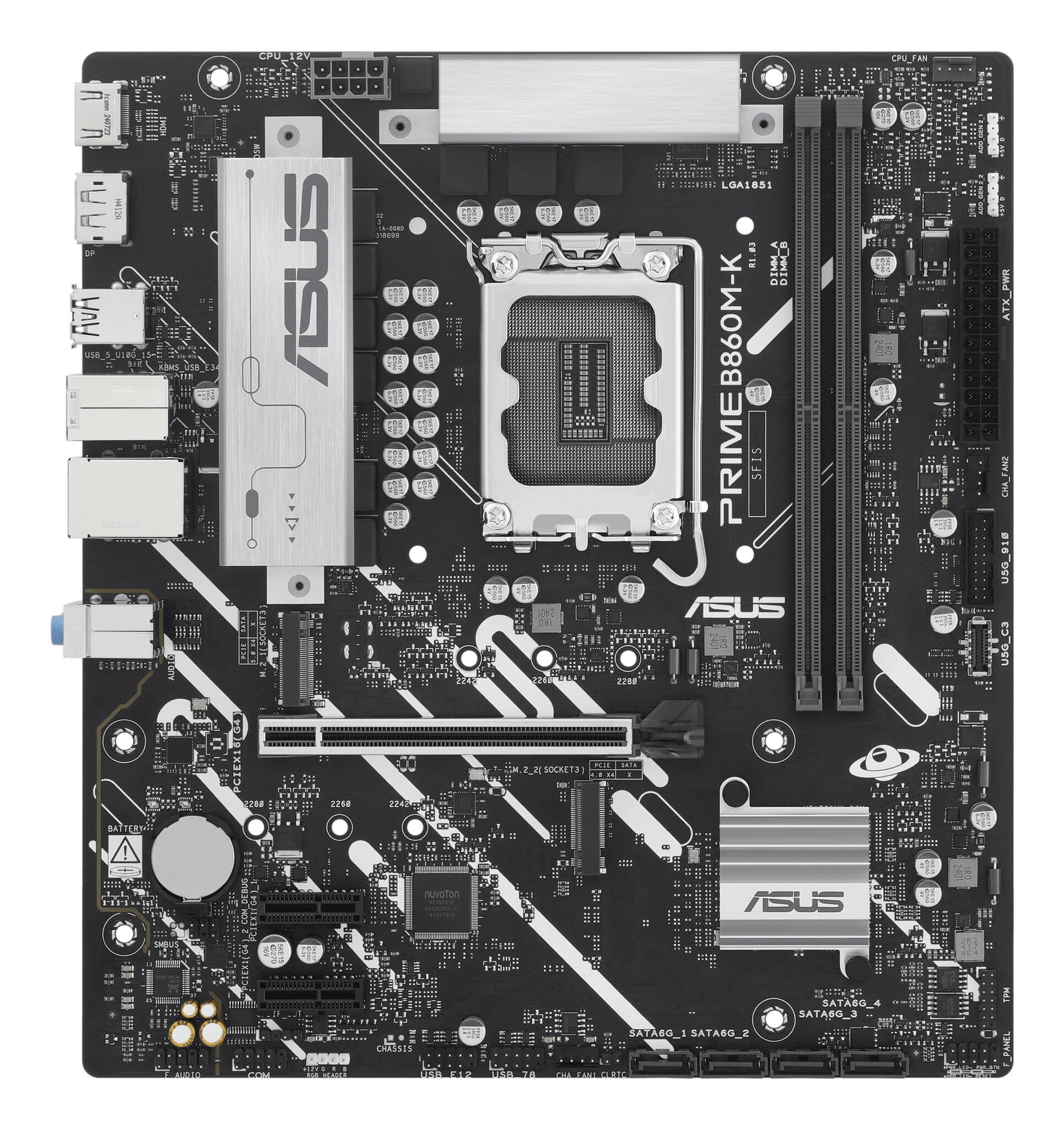 Asus ASUS PRIME B860M-K Intel B860 LGA 1851 (Socket V1) micro ATX