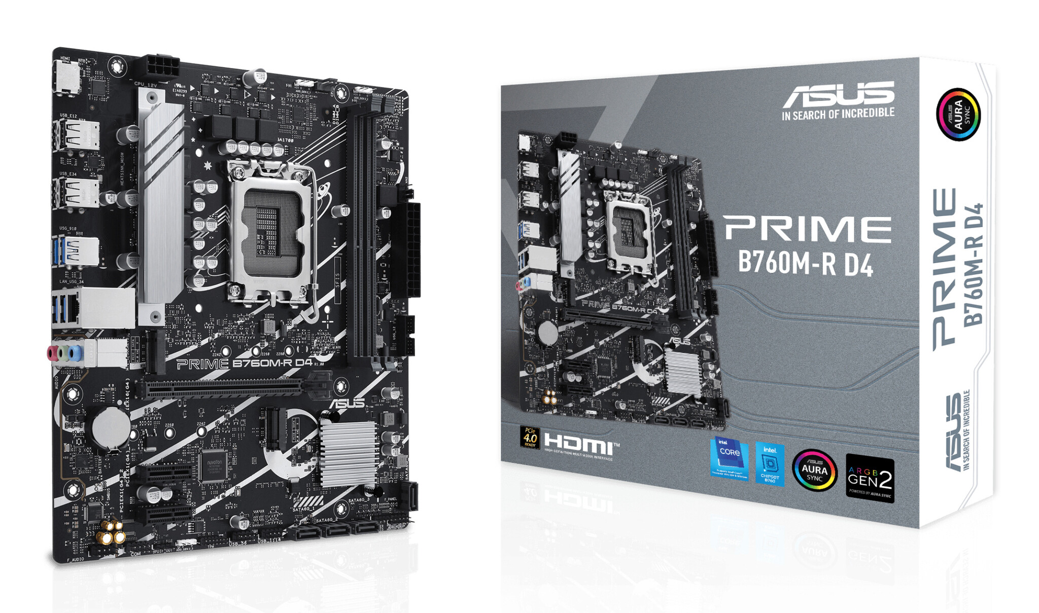 Asus ASUS PRIME B760M-R D4 Intel B760 LGA 1700 micro ATX