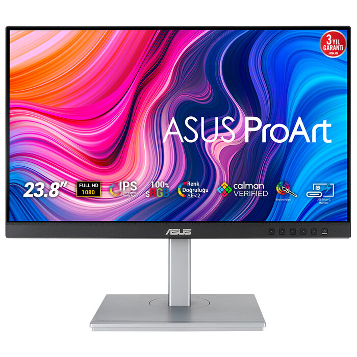Asus ASUS ProArt PA247CV computer monitor 60,5 cm (23.8") 1920 x 1080 Pixels Full HD Zwart, Zilver