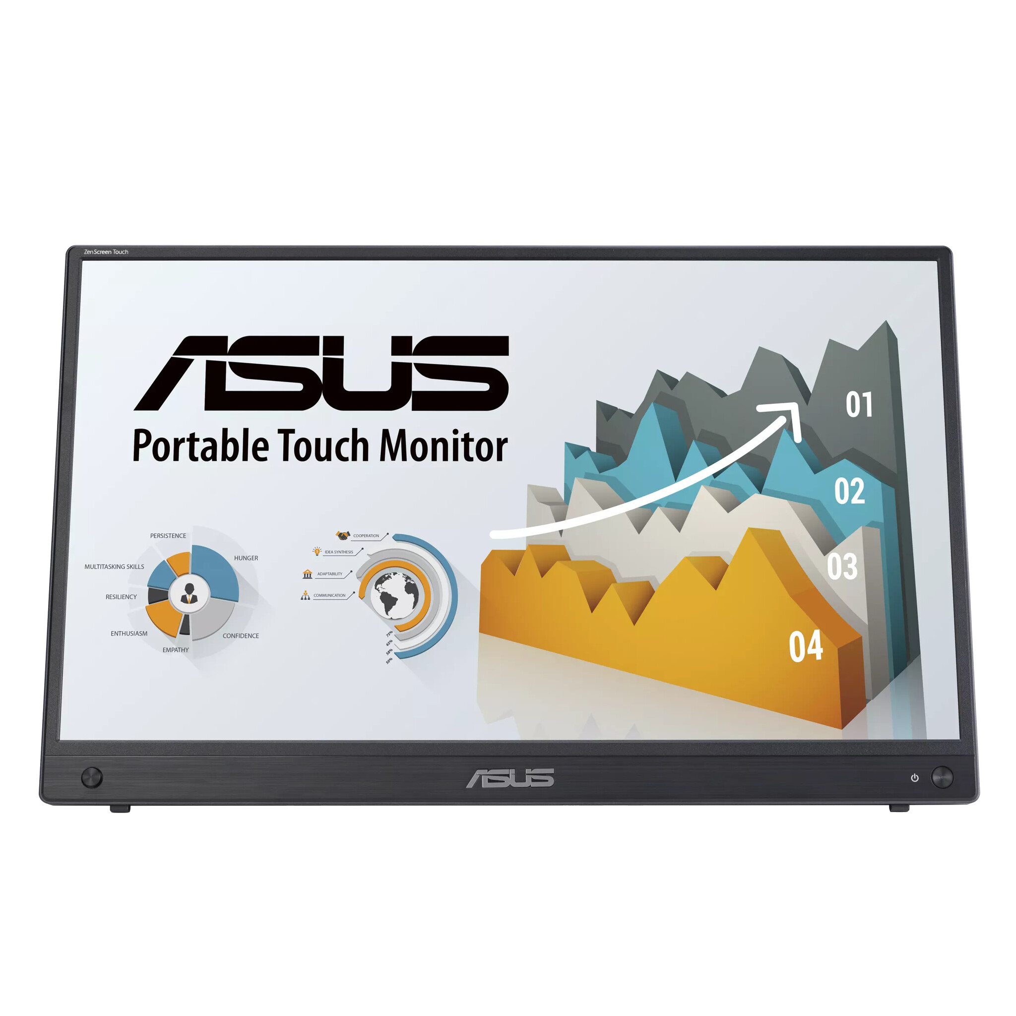 Asus ASUS ZenScreen MB16AMTR computer monitor 39,6 cm (15.6") 1920 x 1080 Pixels Full HD LCD Touchscreen Zwart