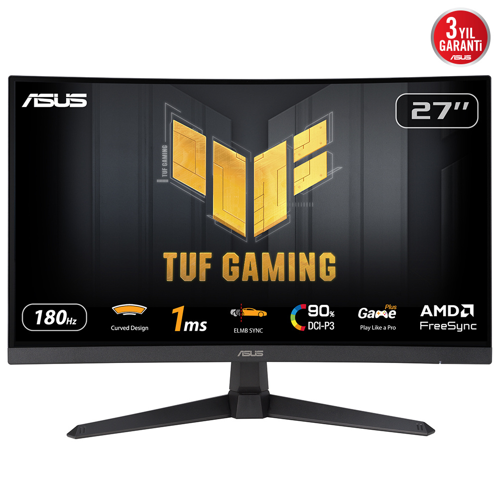 Asus ASUS TUF Gaming VG27VQ3B computer monitor 68,6 cm (27") 1920 x 1080 Pixels Full HD LCD Zwart