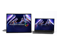 Asus ASUS ZenScreen Fold OLED MQ17QH computer monitor 43,9 cm (17.3") 2560 x 1920 Pixels Quad HD Zilver
