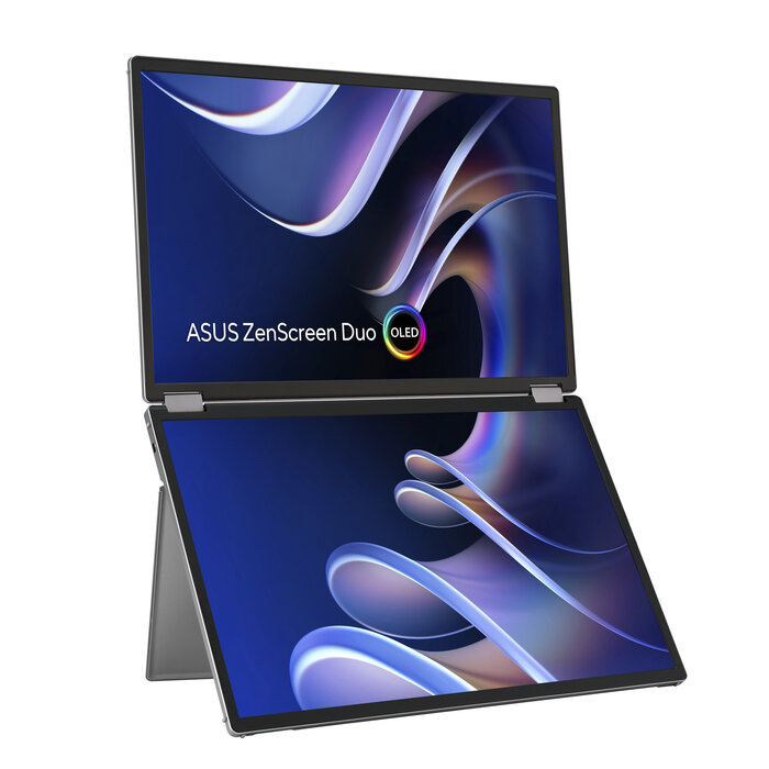 Asus ASUS ZenScreen Duo OLED MQ149CD computer monitor 35,6 cm (14") 1920 x 1200 Pixels WUXGA Zilver
