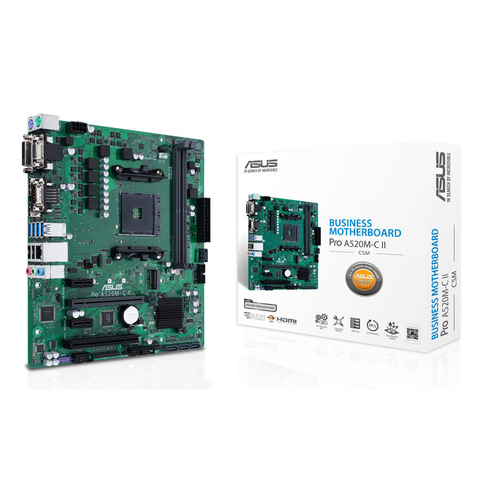 Asus ASUS PRO A520M-C II/CSM AMD A520 Socket AM4 micro ATX