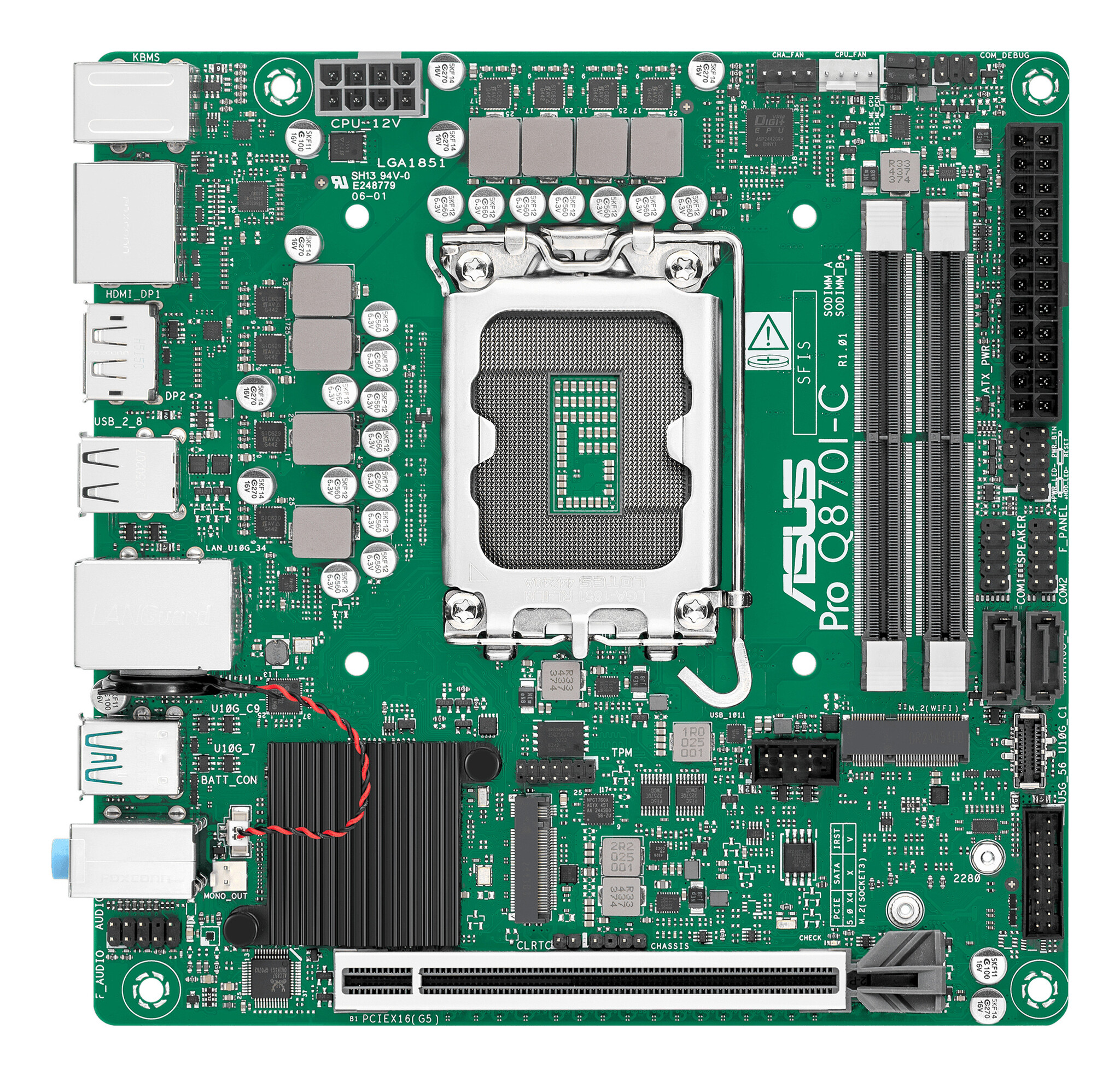 Asus ASUS PRO Q870I-C-CSM Intel Q870 LGA 1851 (Socket V1) mini ITX