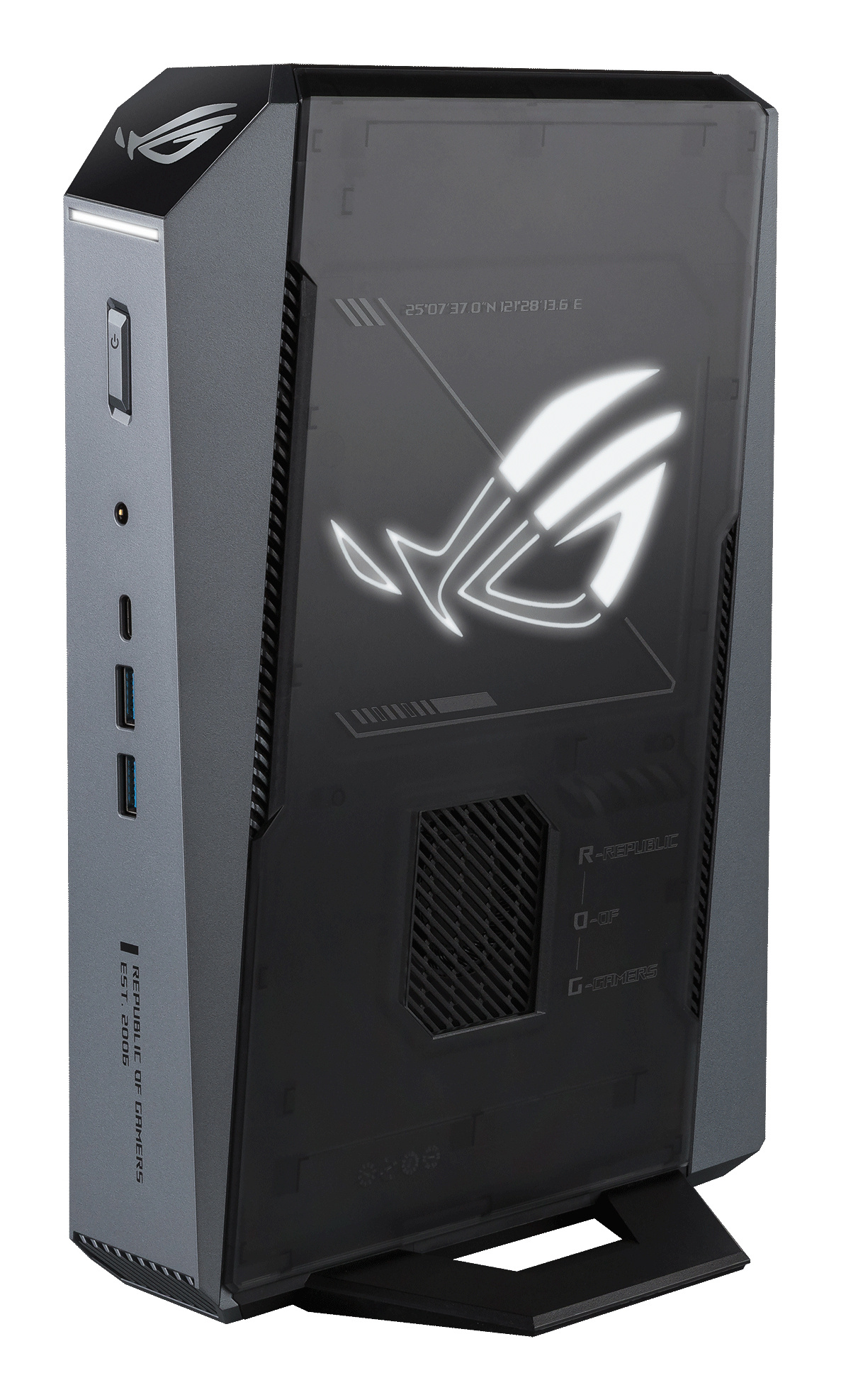 Asus ASUS ROG GR70 -N90043AN AMD Ryzen™ 9 8940HX 16 GB DDR5-SDRAM 1 TB SSD NVIDIA GeForce RTX 5060 Windows 11 Home Mini PC PC Zwart