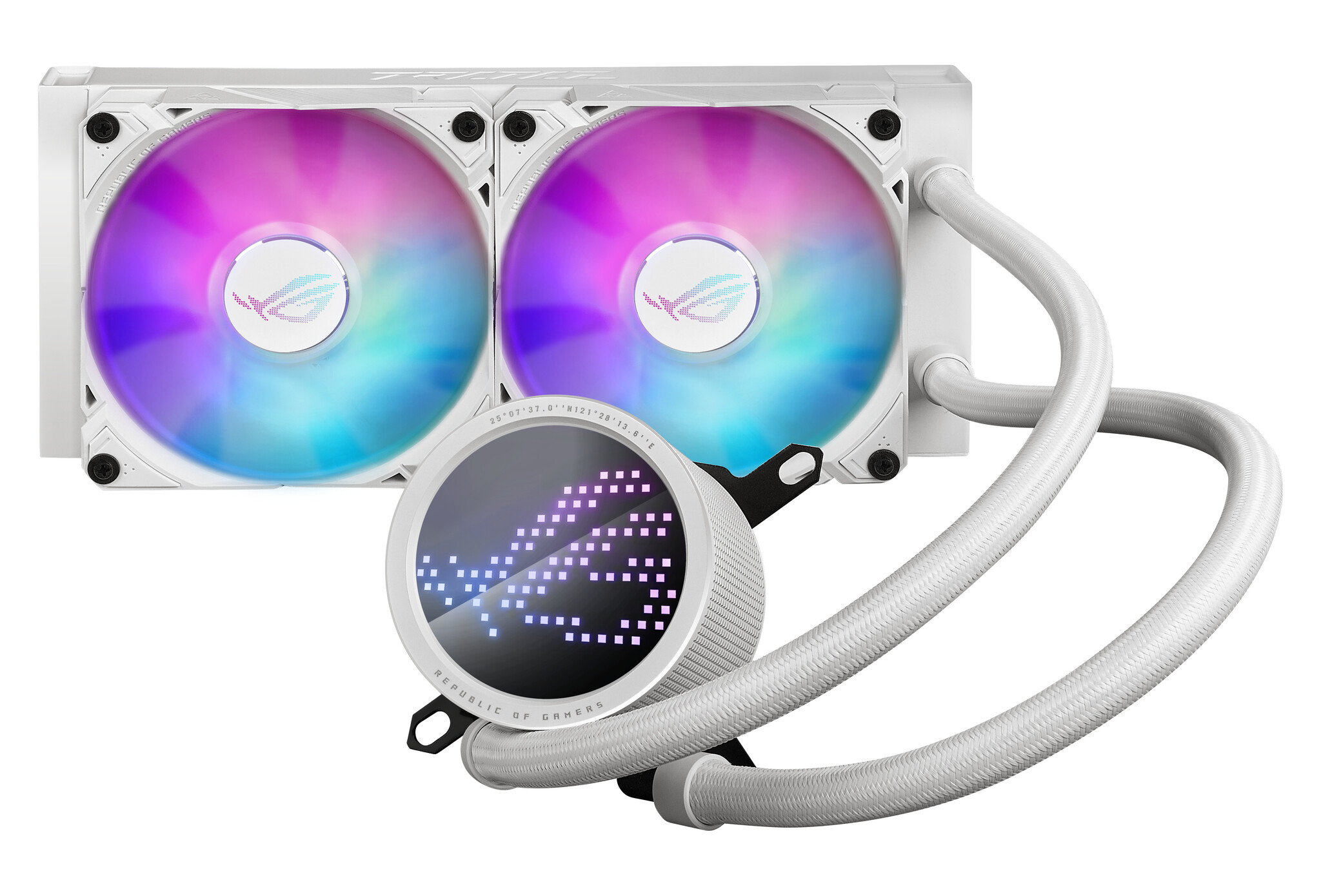 Asus ASUS ROG Ryuo III 240 ARGB White Edition Processor Kit voor vloeistofkoeling 12 cm Wit