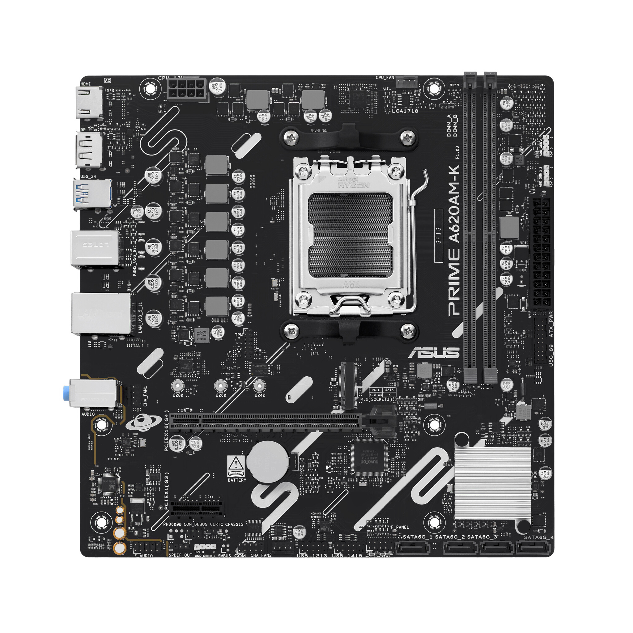 Asus ASUS PRIME A620AM-K AMD A620A Socket AM5 micro ATX