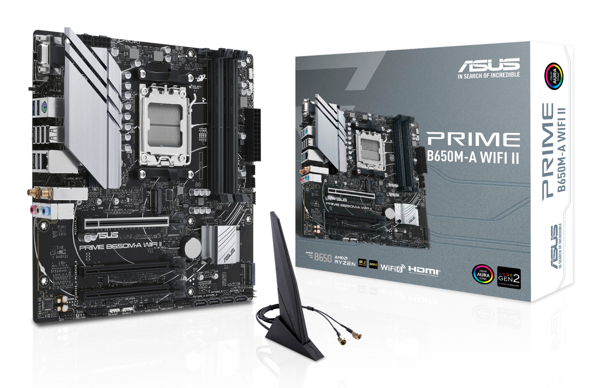 Asus ASUS PRIME B650M-A WIFI II AMD B650 Socket AM5 micro ATX
