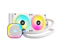 Corsair Corsair H100I Processor Hybride koeler 12 cm Wit